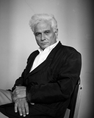Portrait de Jacques Derrida, philosophe francais. Photographie 1999 ©Jacqueline Salmon/Artedia/Leemage Publicite soumise a autorisation prealable